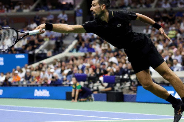 US ओपन: जोकोविच क्वार्टर फाइनल में! गर्दन दर्द के बावजूद जीत Djokovic Wins Us Open Quarterfinal