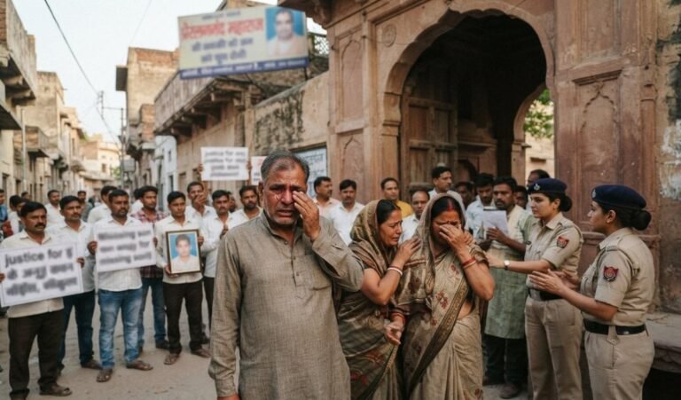Vrindavan में Premanand Maharaj के आश्रम बाहर लापता किशोर के परिजनों का प्रदर्शन