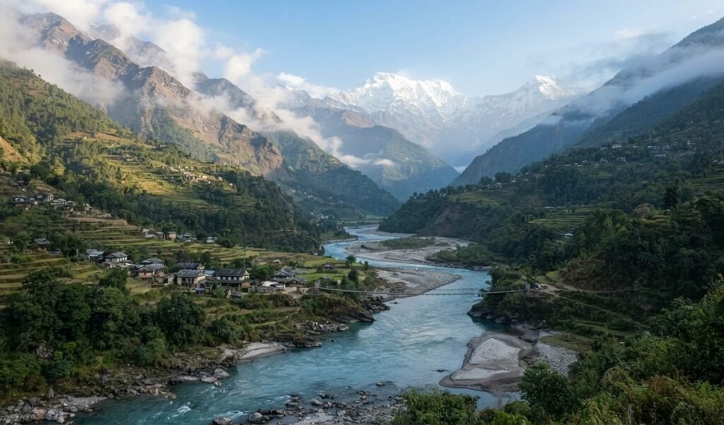 Nepal के Gorkha में Budhi Gandaki नदी की बाढ़ से भारी तबाही, 82 बचाए गए