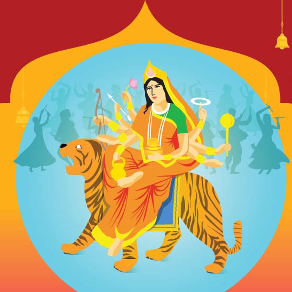 नवरात्रि का चौथा दिन:आज करें देवी कुष्मांडा की पूजा, माता को चढ़ाएं शुद्ध घी से बने मालपुए और कद्दू के पेठे
